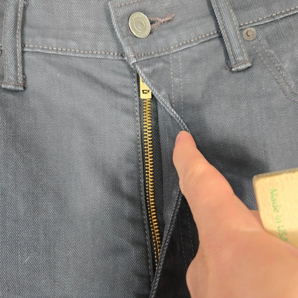 Levis 513 jeans Mens 36x30 Slim Straight Grey gray stretch Denim